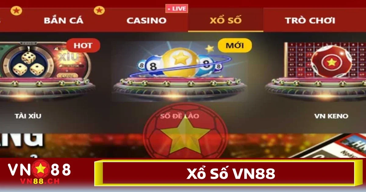 VN88 - Link Vào VN88.Com Mới Nhất 2026 - Đăng Ký +188k 30 Hiện tại, trên hệ thống nhà cái đang cung cấp tất cả các loại hình chơi xổ số, lô đề trực tuyến phổ biến