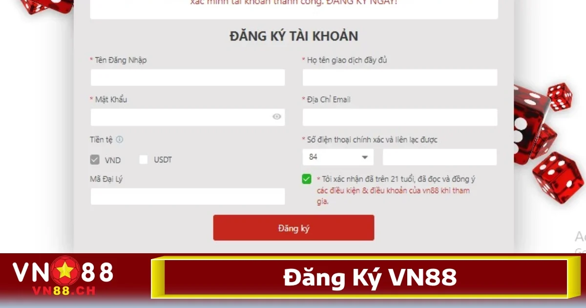 VN88 - Link Vào VN88.Com Mới Nhất 2026 - Đăng Ký +188k 34 Cách đăng ký tài khoản nhà cái rất đơn giản và dễ dàng