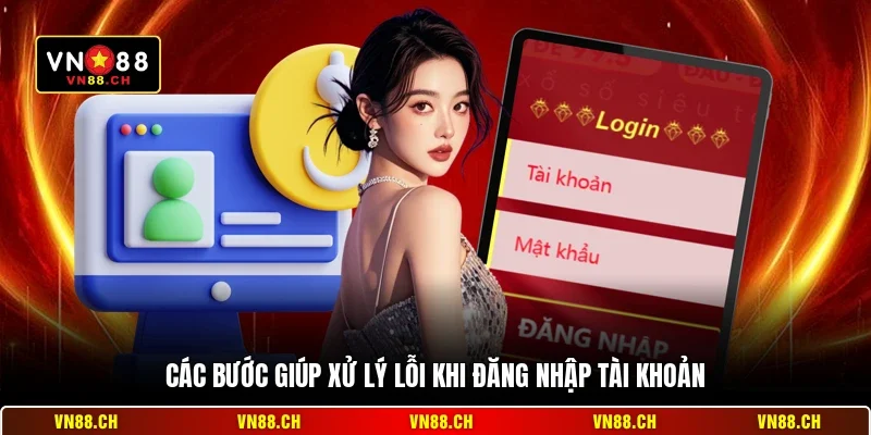 Lỗi Đăng Nhập VN88 - Cách Khắc Phục Nhanh Chóng Nhất 2026 2 Các bước giúp xử lý lỗi khi đăng nhập tài khoản