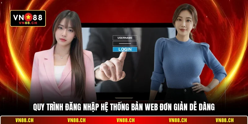 Đăng Nhập VN88 Bản Web - Hướng Dẫn Truy Cập Hệ Thống An Toàn 2 Quy trình đăng nhập hệ thống bản web đơn giản dễ dàng